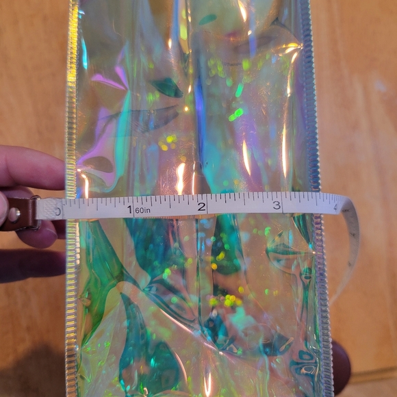 EUC clear iridescent Holographic Tote Bag - Picture 7 of 7